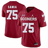 Oklahoma Sooners 75 Dru Samia Red College Football Jersey Dzhi,baseball caps,new era cap wholesale,wholesale hats